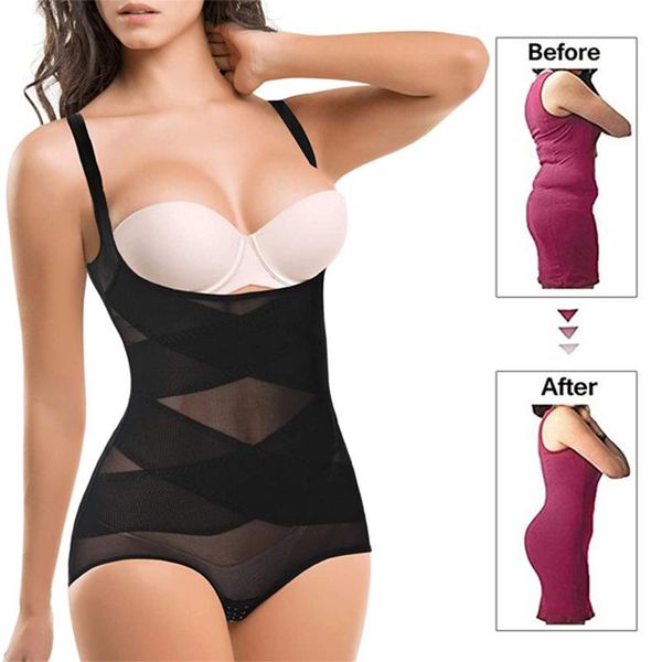 women's shapers women waist trainer seamless shapewear tummy control bodysuit open bust corset high thigh slimming full body shaper, Black;white
women's shapers women waist trainer seamless shapewear tummy control bodysuit open bust corset high thigh slimming full body shaper, Black;white