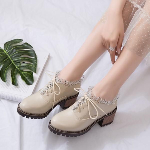dress shoes pxelena 2021 autumn vintage chunky block square high heels women black white beige lace up design ruffles polka dot pumps
dress shoes pxelena 2021 autumn vintage chunky block square high heels women black white beige lace up design ruffles polka dot pumps
