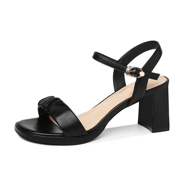 sandals buckle belt solid color women coarse with high non-slip light female summer peep toe shoes *, Black
sandals buckle belt solid color women coarse with high non-slip light female summer peep toe shoes *, Black