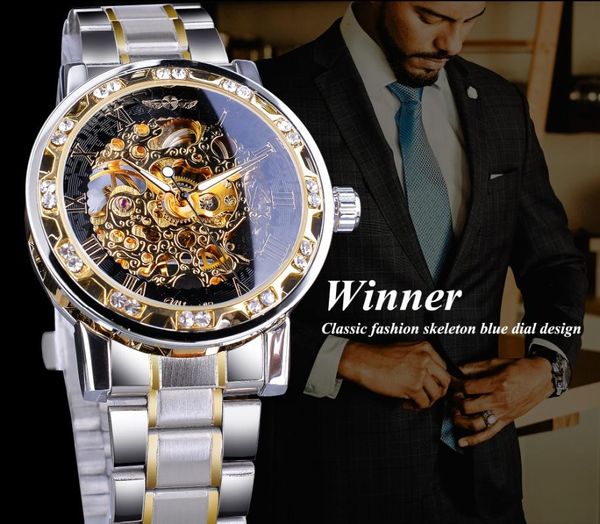 wristwatches winner watch luxury transparent royal design men fashion diamond wristwatch luminous skeleton male mechanical watches relogio, Slivery;brown
wristwatches winner watch luxury transparent royal design men fashion diamond wristwatch luminous skeleton male mechanical watches relogio, Slivery;brown