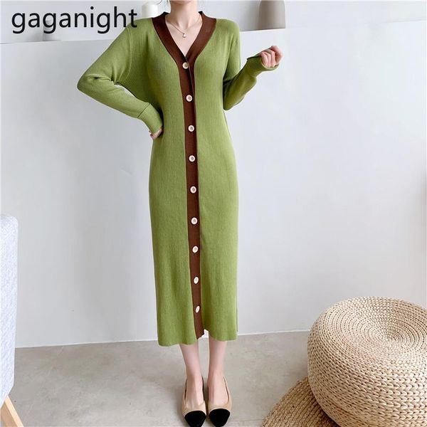 casual dresses gaganight knitted elegant women bodycon dress long sleeve single breasted lady korean stretchy vestidos, Black;gray
casual dresses gaganight knitted elegant women bodycon dress long sleeve single breasted lady korean stretchy vestidos, Black;gray