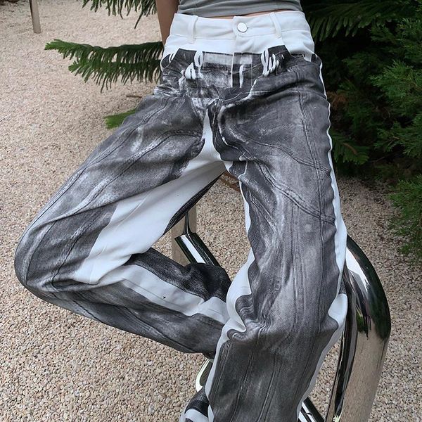 women's jeans large size tie-dye denim straight-leg pants loose high-waisted thin gray wide-leg long women plus, Blue
women's jeans large size tie-dye denim straight-leg pants loose high-waisted thin gray wide-leg long women plus, Blue