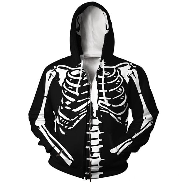 yx girl drop skeleton zip-up hoodie jacket men's/women hoody sweatshirt eur size xs-5xl pullover hip 210728, Black
yx girl drop skeleton zip-up hoodie jacket men's/women hoody sweatshirt eur size xs-5xl pullover hip 210728, Black