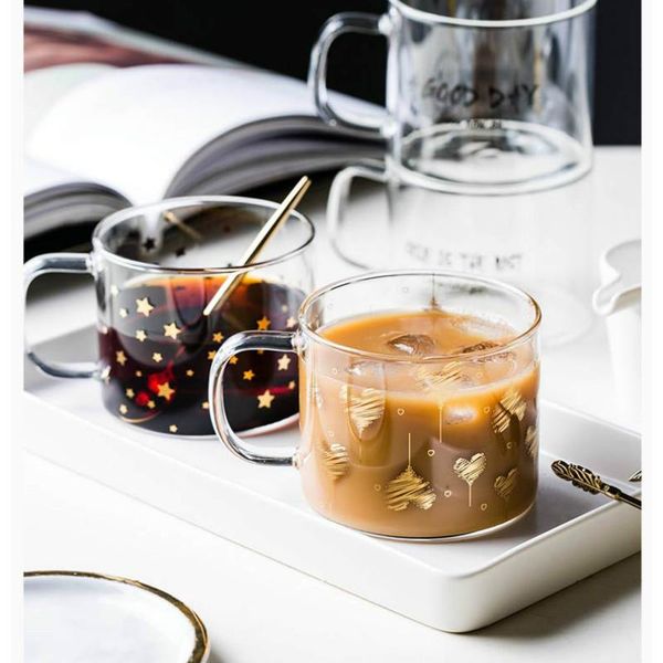 creative glass mug transparent gold letter printing breakfast milk coffee cup nordic crystal home drinkware container mm60blb wine glasses
creative glass mug transparent gold letter printing breakfast milk coffee cup nordic crystal home drinkware container mm60blb wine glasses