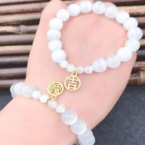 beaded, strands 1pcs women fashion bracelet white cat eye beads with lucky pendant charms strand, Black
beaded, strands 1pcs women fashion bracelet white cat eye beads with lucky pendant charms strand, Black