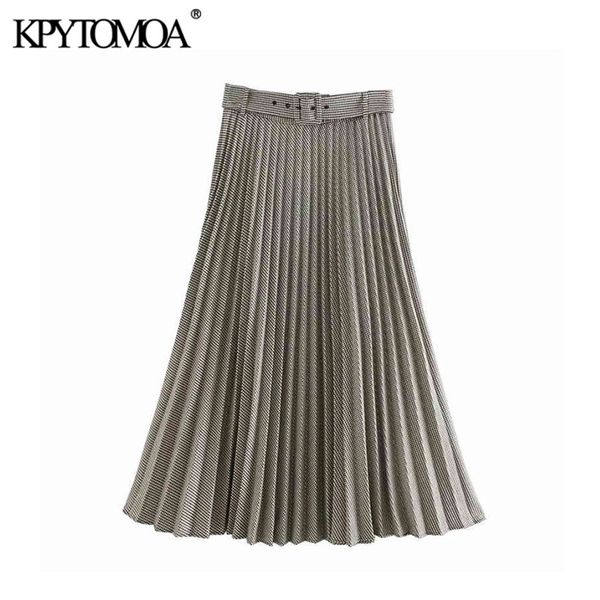 women chic fashion office wear houndstooth pleated midi skirt high waist with belt female skirts faldas 210420, Black
women chic fashion office wear houndstooth pleated midi skirt high waist with belt female skirts faldas 210420, Black