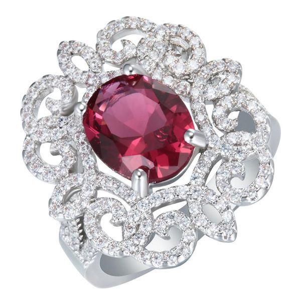 wedding rings hainon love silver color oval red zircon for engagement lovers gift jewelry women big hollow finger ring, Slivery;golden
wedding rings hainon love silver color oval red zircon for engagement lovers gift jewelry women big hollow finger ring, Slivery;golden