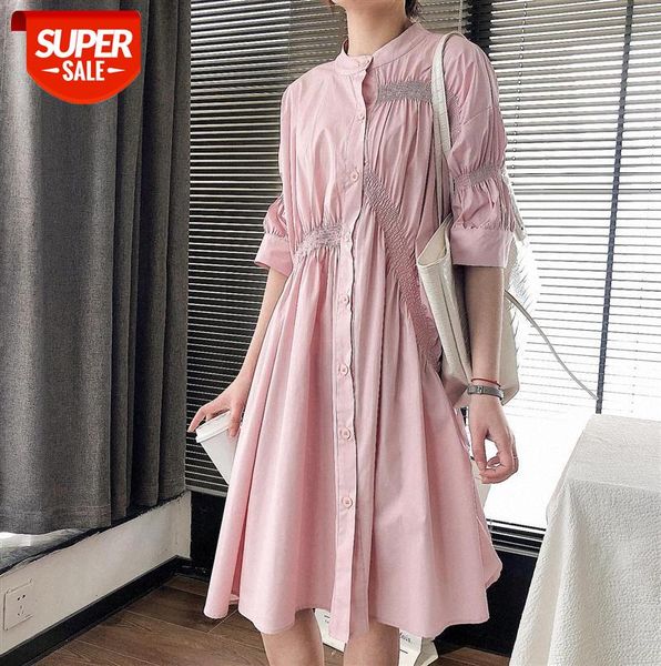 li zhiqi elastic pleated waist single-breasted shirt skirt stand-up collar loose mid-length a-line dress 110667 #ph1z, Black;gray
li zhiqi elastic pleated waist single-breasted shirt skirt stand-up collar loose mid-length a-line dress 110667 #ph1z, Black;gray
