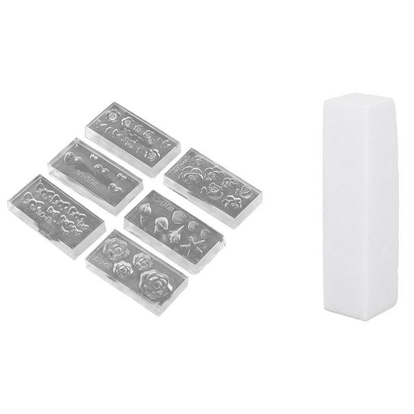 nail drill & accessories feil block buffer white polish chunks with 6pcs fashion durable 3d silica gel mold
nail drill & accessories feil block buffer white polish chunks with 6pcs fashion durable 3d silica gel mold