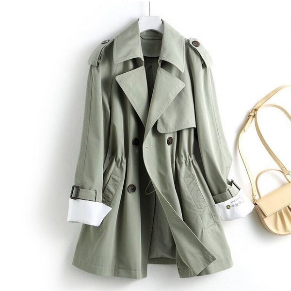 long fashion trench coat new early autumn windbreaker overcoat women's middle and long high end atmospheric small slim coat, Tan;black
long fashion trench coat new early autumn windbreaker overcoat women's middle and long high end atmospheric small slim coat, Tan;black