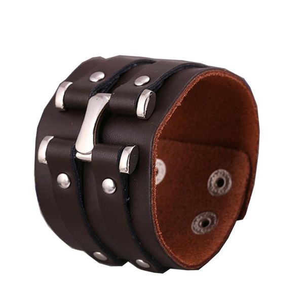 tennis punk rock bangles genuine cow leather bracelet fashion charm braided wrap bangle creative wristband jewelry for women men fs029, Golden;silver
tennis punk rock bangles genuine cow leather bracelet fashion charm braided wrap bangle creative wristband jewelry for women men fs029, Golden;silver