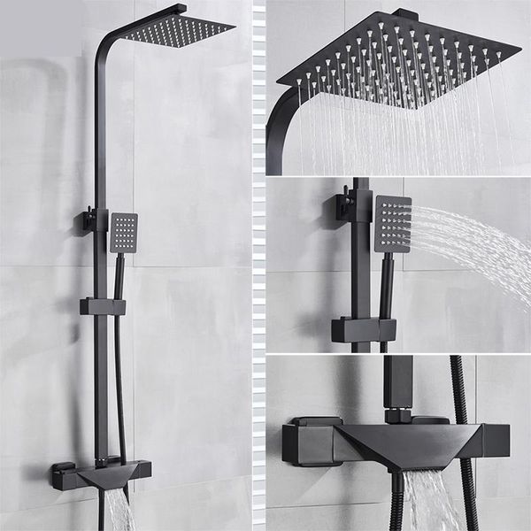 bathroom faucet black rain shower head thermostatic bath wall mounted bathtub mixer tap set sets
bathroom faucet black rain shower head thermostatic bath wall mounted bathtub mixer tap set sets