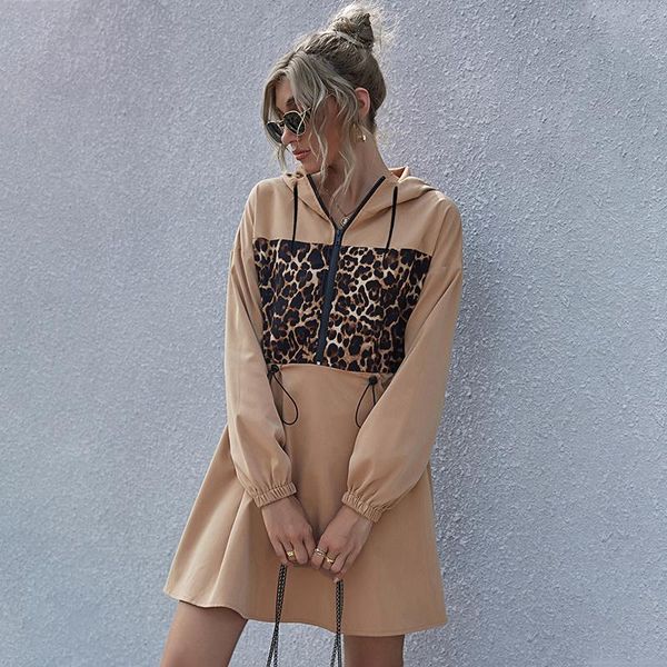 casual dresses women's dress leopard print stitching female mid-length a-line hooded long-sleeved autumn winter, Black;gray
casual dresses women's dress leopard print stitching female mid-length a-line hooded long-sleeved autumn winter, Black;gray