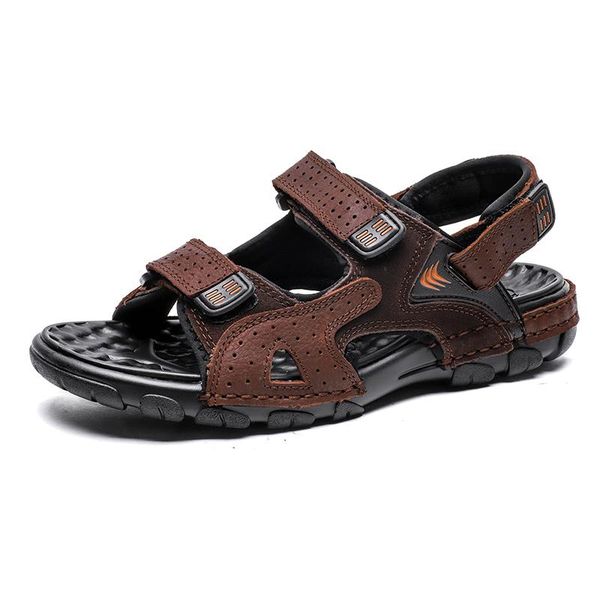 sandals men's leather rome man outdoor summer handmade men slippers shoes beach breathable sneakers casual, Black
sandals men's leather rome man outdoor summer handmade men slippers shoes beach breathable sneakers casual, Black