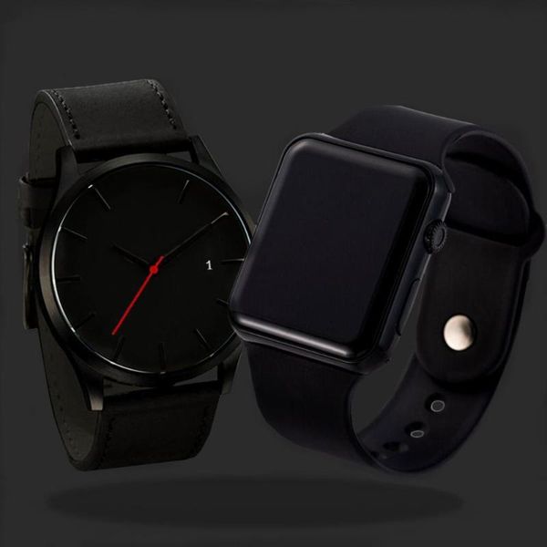 wristwatches men's watch reloj hombre relogio masculino leather quartz wristwatch men led digital sports watches set clock hours, Slivery;brown
wristwatches men's watch reloj hombre relogio masculino leather quartz wristwatch men led digital sports watches set clock hours, Slivery;brown