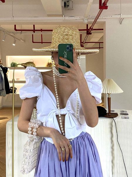 wide brim hats classical pearl jazz straw for women summer beach panama hat korea fashion outdoor anti-uv gorra mujer fedora, Blue;gray
wide brim hats classical pearl jazz straw for women summer beach panama hat korea fashion outdoor anti-uv gorra mujer fedora, Blue;gray