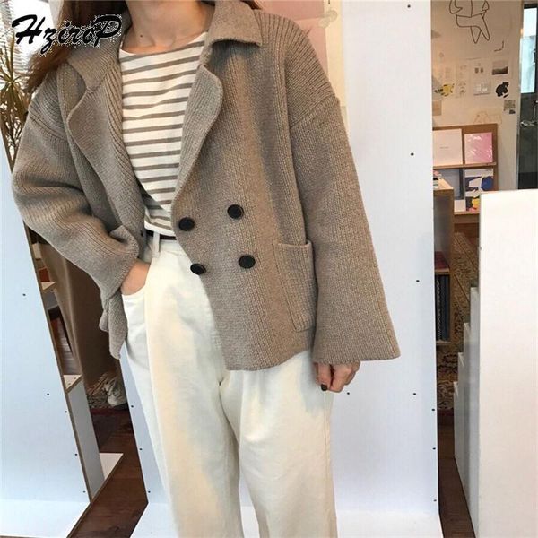women's trench coats hzirip women high-density knit pocket ageing exquisite four-button retro sweater wide coat loose solid office lady, Tan;black
women's trench coats hzirip women high-density knit pocket ageing exquisite four-button retro sweater wide coat loose solid office lady, Tan;black