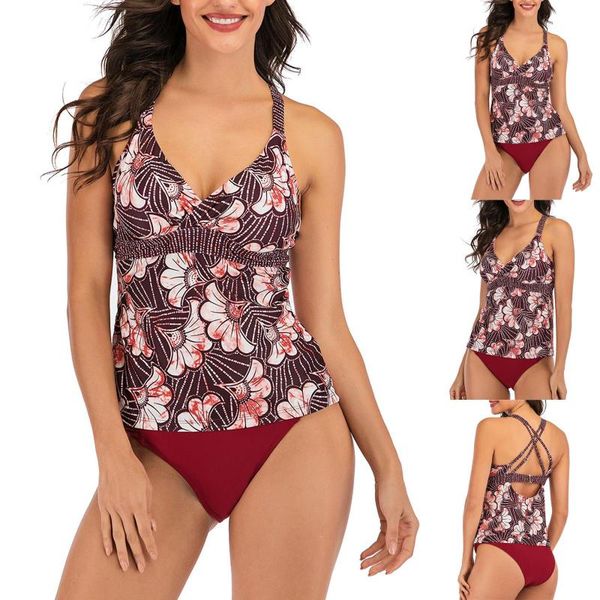 women's swimwear floral printed bikini set two-piece separates mid waist brazilian thong corss adjustable shoulder strap oversized, White;black
women's swimwear floral printed bikini set two-piece separates mid waist brazilian thong corss adjustable shoulder strap oversized, White;black