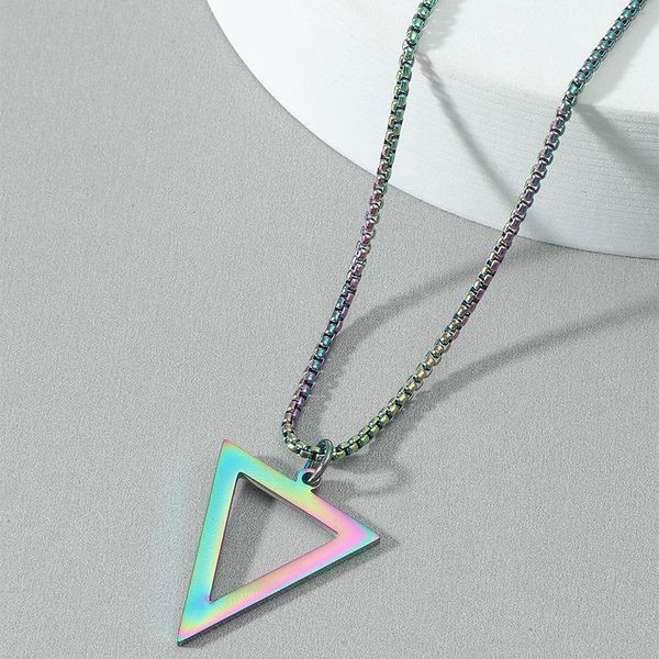 pendant necklaces 2021 geometric stainless steel necklace black triangle men party gift jewelry, Silver
pendant necklaces 2021 geometric stainless steel necklace black triangle men party gift jewelry, Silver