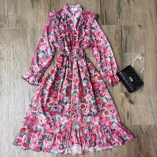 casual dresses bohemian ruffled lantern sleeve long dress vestidos de fiesta for 2021 women vintage floral print v-neck maxi, Black;gray
casual dresses bohemian ruffled lantern sleeve long dress vestidos de fiesta for 2021 women vintage floral print v-neck maxi, Black;gray