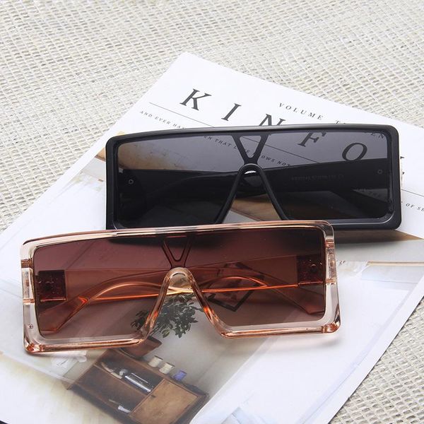 sunglasses fashion vintage square men siamese oversized sun glasses male female retro big frame gradient mirror, White;black
sunglasses fashion vintage square men siamese oversized sun glasses male female retro big frame gradient mirror, White;black
