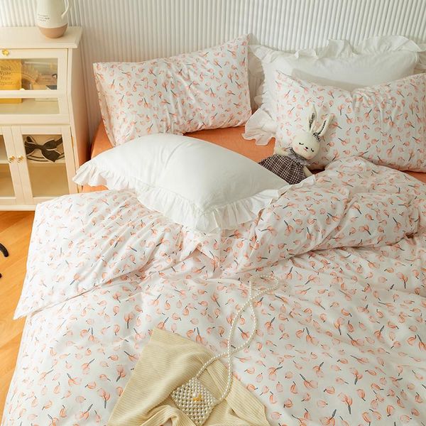 bedding sets fresh floret pure cotton bed four piece set 100 quilt cover student dormitory summer
bedding sets fresh floret pure cotton bed four piece set 100 quilt cover student dormitory summer