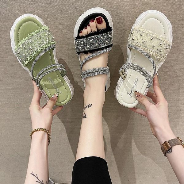 slippers female shoes house platform med slides fashion jelly flip flops 2021 summer luxury glitter soft flat pu scandals cotton, Black
slippers female shoes house platform med slides fashion jelly flip flops 2021 summer luxury glitter soft flat pu scandals cotton, Black
