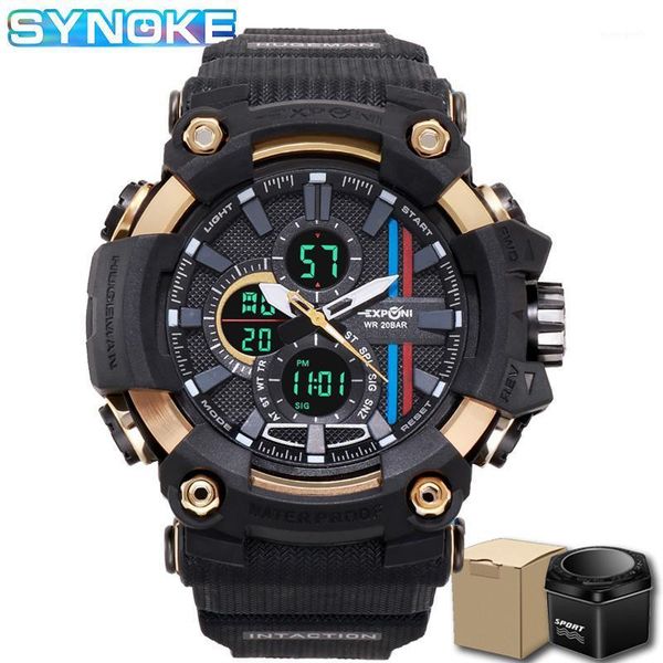 sports man watch dual display waterproof chronograph led military digital quartz men's watches relogio masculino wristwatches, Slivery;brown 
sports man watch dual display waterproof chronograph led military digital quartz men's watches relogio masculino wristwatches, Slivery;brown
