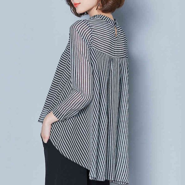 blusas mujer de moda long sleeve blouse women striped chiffon blouse shirt women clothes womens and blouses c890 210426, White
blusas mujer de moda long sleeve blouse women striped chiffon blouse shirt women clothes womens and blouses c890 210426, White