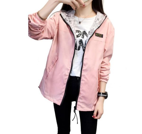 women's jackets spring autumn fashion women bomber jacket pocket zipper hooded two side wear outwear loose plus size windbreaker famale, Black;brown
women's jackets spring autumn fashion women bomber jacket pocket zipper hooded two side wear outwear loose plus size windbreaker famale, Black;brown