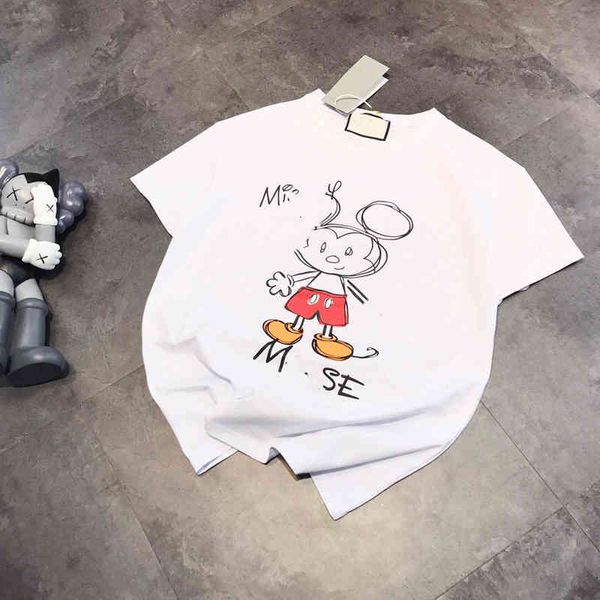 2022 factory wholesale new summer chest plain q print cartoon round neck short sleeve women's loose t-shirt, White
2022 factory wholesale new summer chest plain q print cartoon round neck short sleeve women's loose t-shirt, White