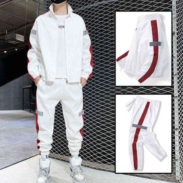 2021 new leisure sports suit autumn couple jacket two-piece sportswear trendy breathable cardigan tapered pants hot, Gray
2021 new leisure sports suit autumn couple jacket two-piece sportswear trendy breathable cardigan tapered pants hot, Gray
