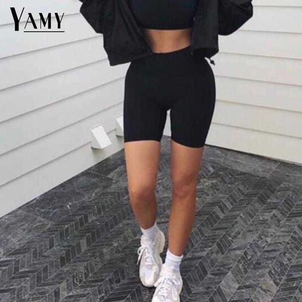 women high waist shorts elastic waist fitness casual short mujer autumn clothes korean fashion womens clothing 210611, White;black
women high waist shorts elastic waist fitness casual short mujer autumn clothes korean fashion womens clothing 210611, White;black