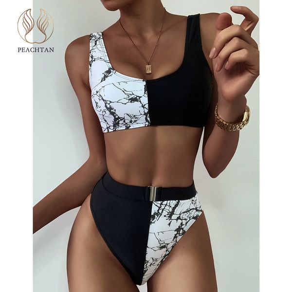 peachtan marble print bikinis 2021 mujer patchwork swimsuit women high waist swimwear female sport bathing suit biquini new, White;black
peachtan marble print bikinis 2021 mujer patchwork swimsuit women high waist swimwear female sport bathing suit biquini new, White;black