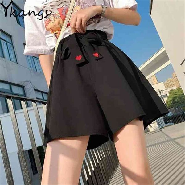love embroidery elastic high waist chiffon wide-leg shorts women summer white plus size loose bottoms female korean casual black 210421, White;black
love embroidery elastic high waist chiffon wide-leg shorts women summer white plus size loose bottoms female korean casual black 210421, White;black