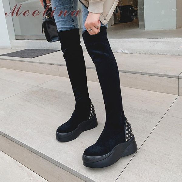 boots meotina genuine leather platform flat over the knee women shoes rivet fashion stretch long lady autumn winter black1 hh3x, Black
boots meotina genuine leather platform flat over the knee women shoes rivet fashion stretch long lady autumn winter black1 hh3x, Black