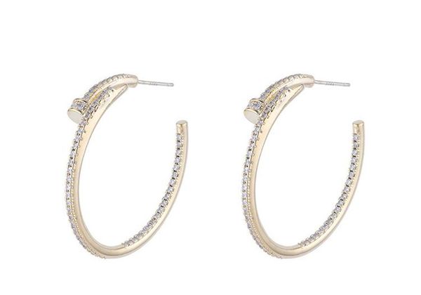hoop & huggie design zircon earrings - happiness circle party jewelry, Golden;silver
hoop & huggie design zircon earrings - happiness circle party jewelry, Golden;silver