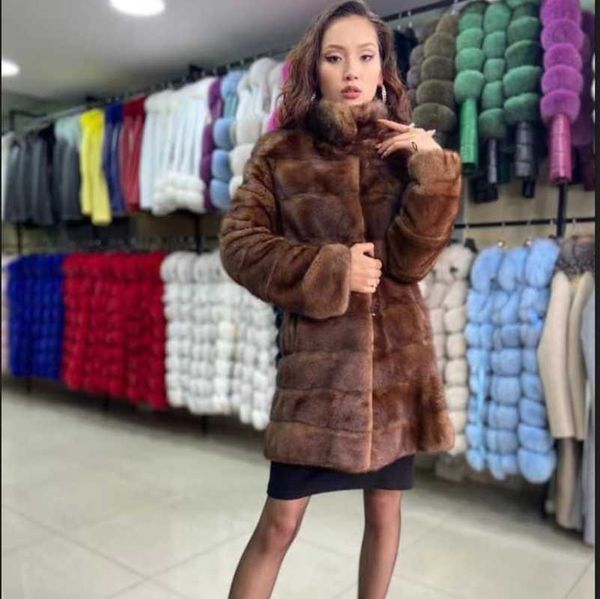 women's fur & faux mink coat plus size winter natural warm and thick long leather jacket ladies 2021, Black
women's fur & faux mink coat plus size winter natural warm and thick long leather jacket ladies 2021, Black