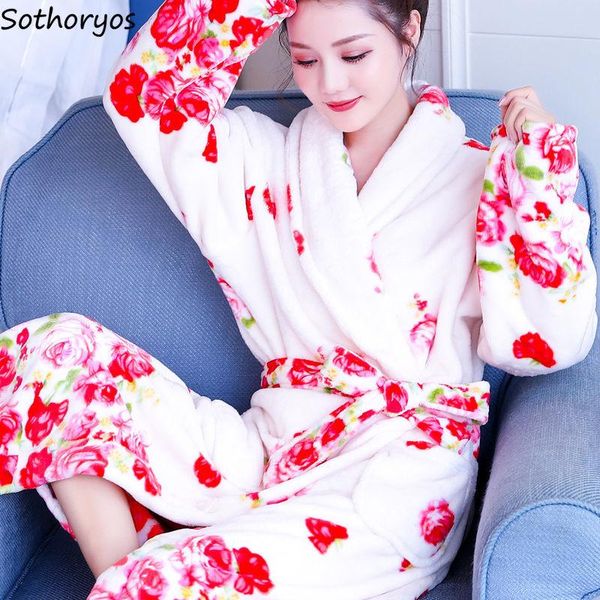women's sleepwear women robes winter flannel warm thicken soft womens home cozy female bathrobe couple kimono knee-length dressing gown, Black;red
women's sleepwear women robes winter flannel warm thicken soft womens home cozy female bathrobe couple kimono knee-length dressing gown, Black;red