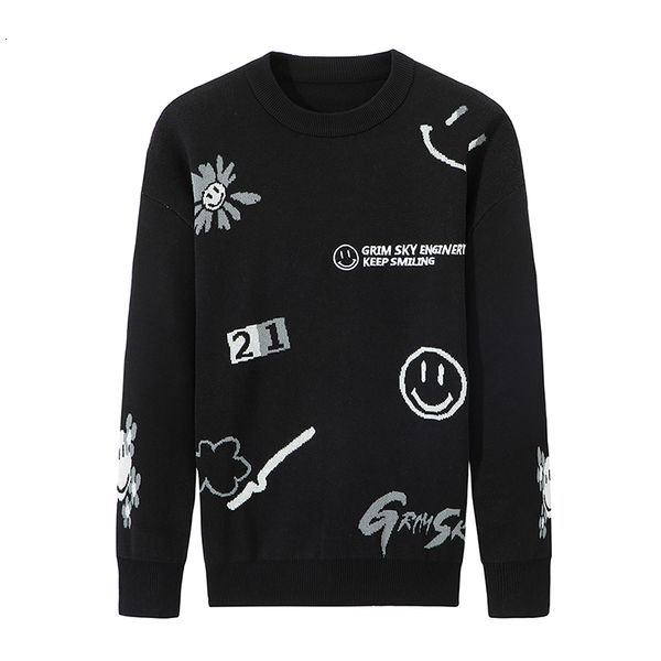 men's sweaters varsanol men's large sweater knitted or crocheted, round collar, long-sleeve winter sweaters with a print on them,, White;black
men's sweaters varsanol men's large sweater knitted or crocheted, round collar, long-sleeve winter sweaters with a print on them,, White;black