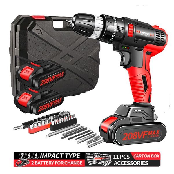 professiona electric drills 2 speed impact drill screwdriver wireless power tools lithium-ion battery for drilling in steel wood ceramic
professiona electric drills 2 speed impact drill screwdriver wireless power tools lithium-ion battery for drilling in steel wood ceramic