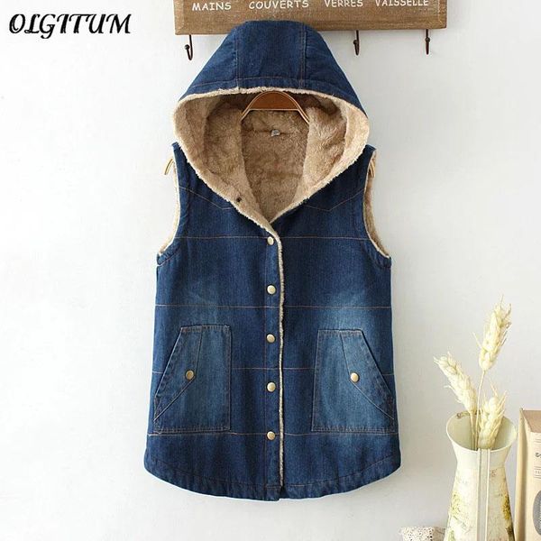 women's vests women cowboy cotton vest 2021 autumn/winter casual loose warm plus velvet hooded denim female jacket, Black;white
women's vests women cowboy cotton vest 2021 autumn/winter casual loose warm plus velvet hooded denim female jacket, Black;white