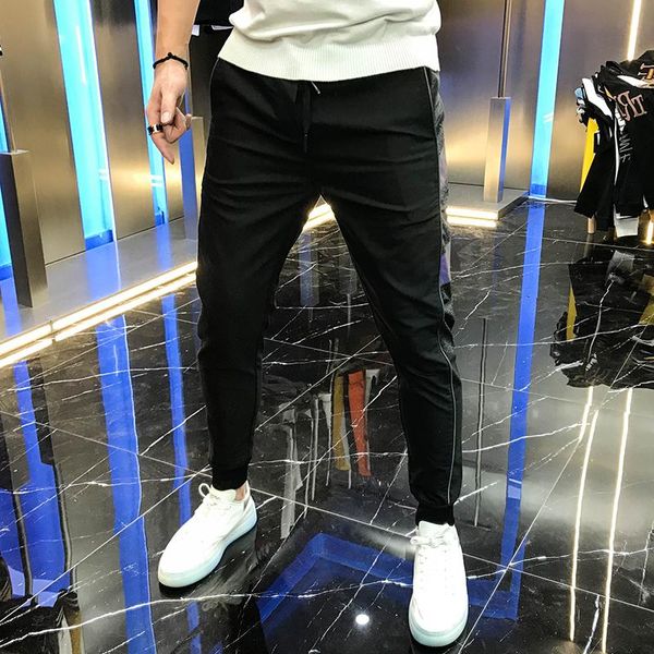 autumn men's fashion pants: laser stitching on the side, versatile lace up, mid waist and corset casual pants for men, Black
autumn men's fashion pants: laser stitching on the side, versatile lace up, mid waist and corset casual pants for men, Black