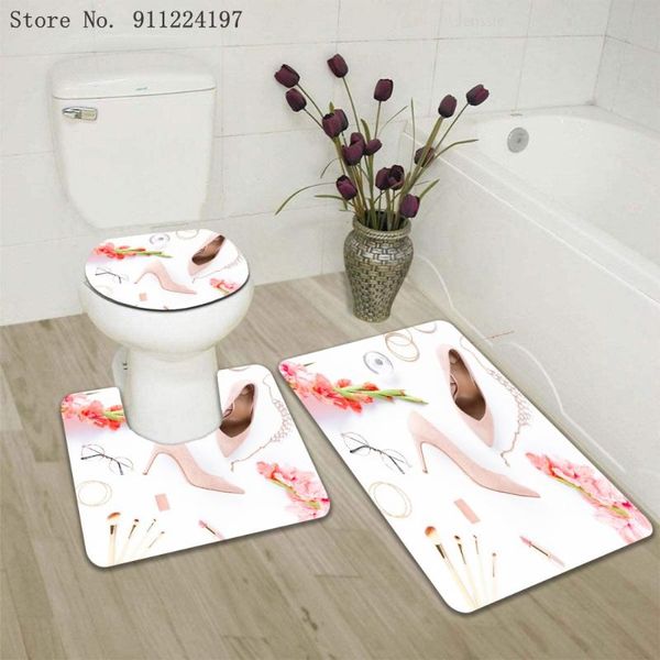 bath accessory set fashion high heels printing mat anti-slip carpet doormat bathroom cover toilet seat rug accessories for
bath accessory set fashion high heels printing mat anti-slip carpet doormat bathroom cover toilet seat rug accessories for