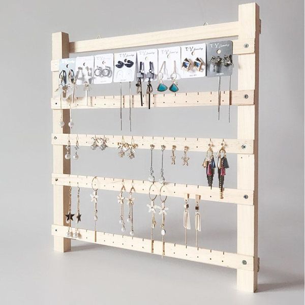 jewelry pouches, bags wood display organizer wall hanging storage earring ring necklace hanger holder stand without hooks, Pink;blue
jewelry pouches, bags wood display organizer wall hanging storage earring ring necklace hanger holder stand without hooks, Pink;blue