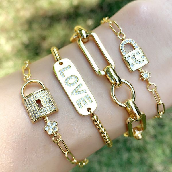 ins net red cold wind minority simple chain female bracelet personality versatile letter love bracelet brc66, Golden;silver
ins net red cold wind minority simple chain female bracelet personality versatile letter love bracelet brc66, Golden;silver