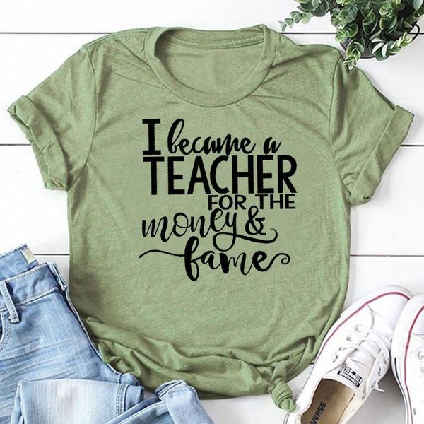 i became a teacher womens t shirt the money and fame letter print summer women tshirts harajuku festival girls fashion, White
i became a teacher womens t shirt the money and fame letter print summer women tshirts harajuku festival girls fashion, White