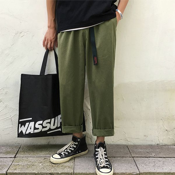 men casual pants ankle length letter embroidery plus size 3xl korean fashion leisure loose mens trousers ins bf teens chic daily, Black
men casual pants ankle length letter embroidery plus size 3xl korean fashion leisure loose mens trousers ins bf teens chic daily, Black