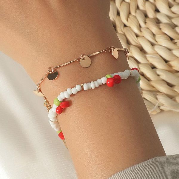 beaded, strands 2pcs/set bohemia colorful beads chain handmade bracelets set for women flower cherry star fruit charm bangle beach jewelry g, Black
beaded, strands 2pcs/set bohemia colorful beads chain handmade bracelets set for women flower cherry star fruit charm bangle beach jewelry g, Black