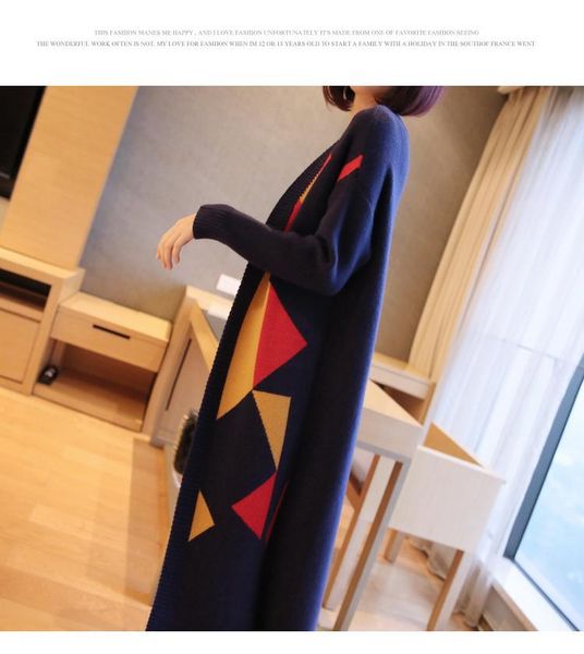 women's sweaters extra thick sweater women 2021 autumn and winter color matching knitted cardigan with a long large size cape coat 5179, White;black
women's sweaters extra thick sweater women 2021 autumn and winter color matching knitted cardigan with a long large size cape coat 5179, White;black